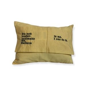 ReadMeBooky Unique Inspirational Embroidered Pillow
